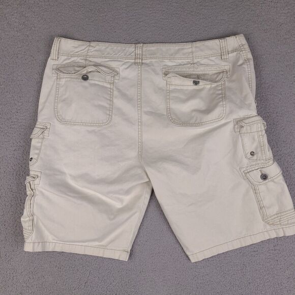 Iron Co Cargo Shorts‎ Mens 41 Beige Cotton Casual Workwear - Picture 2 of 16